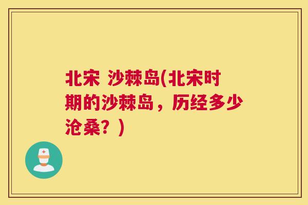 北宋 沙棘岛(北宋时期的沙棘岛，历经多少沧桑？)
