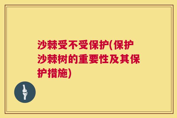 沙棘受不受保护(保护沙棘树的重要性及其保护措施)