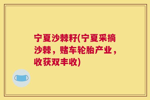 宁夏沙棘籽(宁夏采摘沙棘，赌车轮胎产业，收获双丰收)