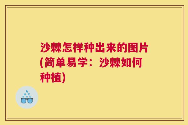 沙棘怎样种出来的图片(简单易学：沙棘如何种植)