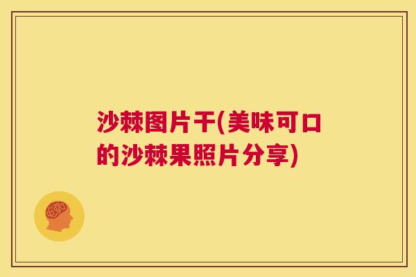 沙棘图片干(美味可口的沙棘果照片分享)