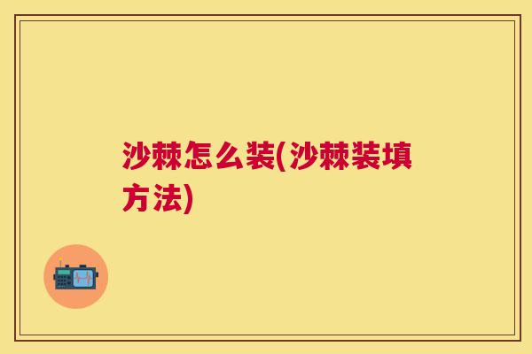 沙棘怎么装(沙棘装填方法)
