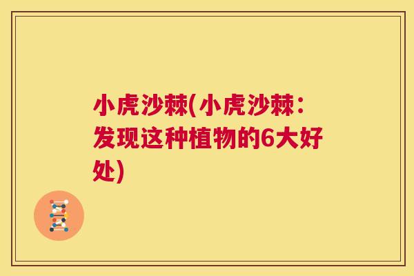 小虎沙棘(小虎沙棘：发现这种植物的6大好处)