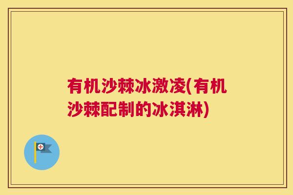 有机沙棘冰激凌(有机沙棘配制的冰淇淋)