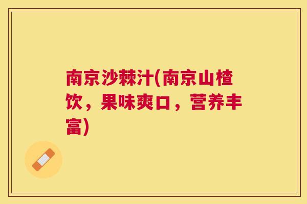 南京沙棘汁(南京山楂饮，果味爽口，营养丰富)