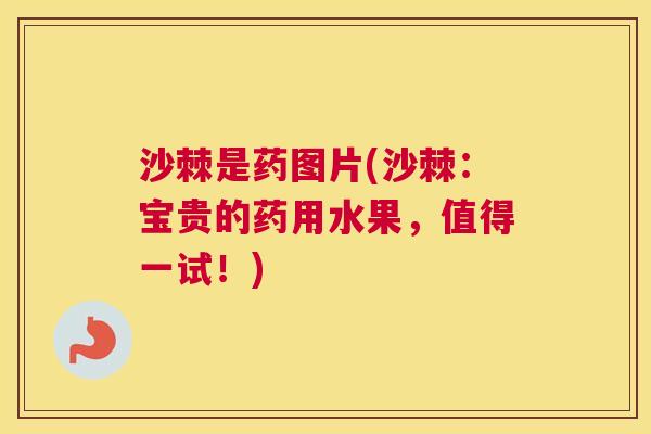 沙棘是药图片(沙棘：宝贵的药用水果，值得一试！)