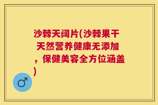 沙棘天阔片(沙棘果干 天然营养健康无添加，保健美容全方位涵盖)