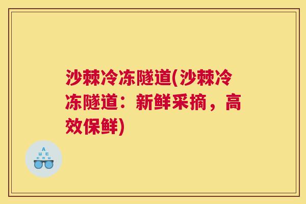 沙棘冷冻隧道(沙棘冷冻隧道：新鲜采摘，高效保鲜)