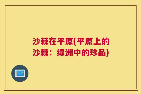 沙棘在平原(平原上的沙棘：绿洲中的珍品)