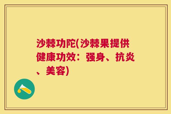 沙棘功陀(沙棘果提供健康功效：强身、抗炎、美容)