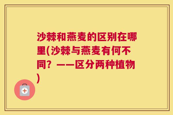 沙棘和燕麦的区别在哪里(沙棘与燕麦有何不同？——区分两种植物)