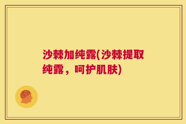 沙棘加纯露(沙棘提取纯露，呵护肌肤)