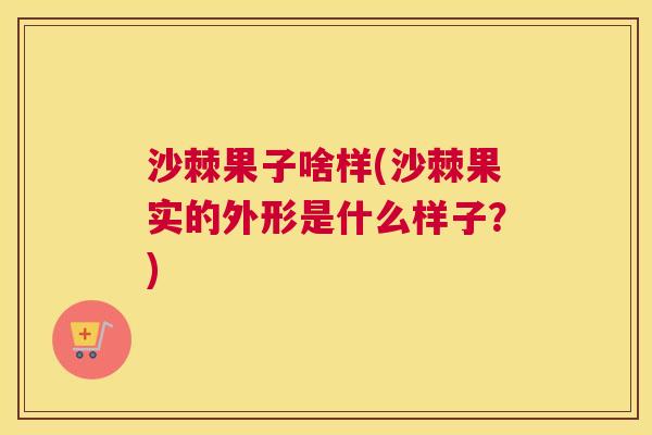 沙棘果子啥样(沙棘果实的外形是什么样子？)