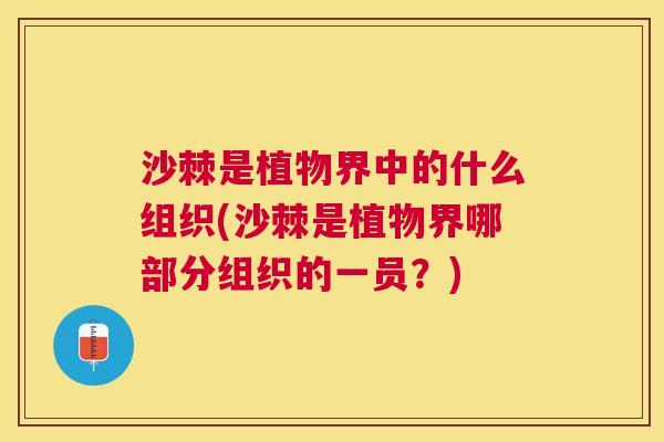沙棘是植物界中的什么组织(沙棘是植物界哪部分组织的一员？)
