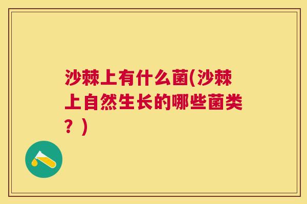 沙棘上有什么菌(沙棘上自然生长的哪些菌类？)