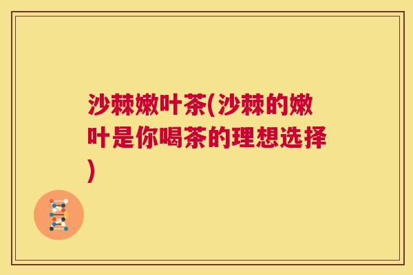 沙棘嫩叶茶(沙棘的嫩叶是你喝茶的理想选择)