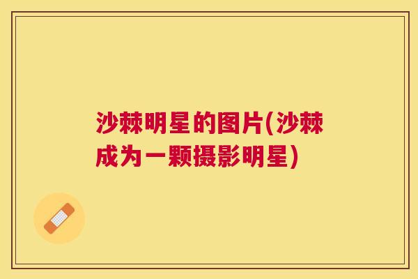 沙棘明星的图片(沙棘成为一颗摄影明星)