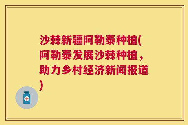 沙棘新疆阿勒泰种植(阿勒泰发展沙棘种植，助力乡村经济新闻报道)