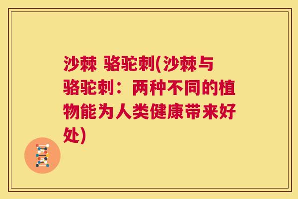 沙棘 骆驼刺(沙棘与骆驼刺：两种不同的植物能为人类健康带来好处)