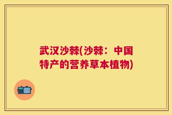 武汉沙棘(沙棘：中国特产的营养草本植物)