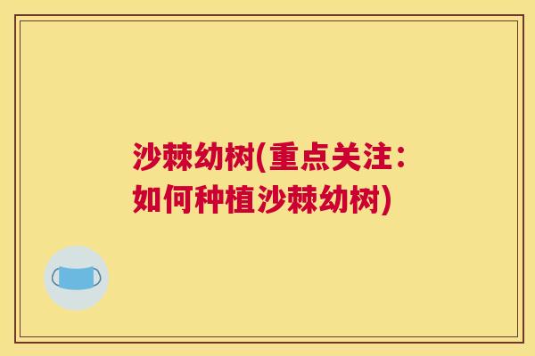 沙棘幼树(重点关注：如何种植沙棘幼树)